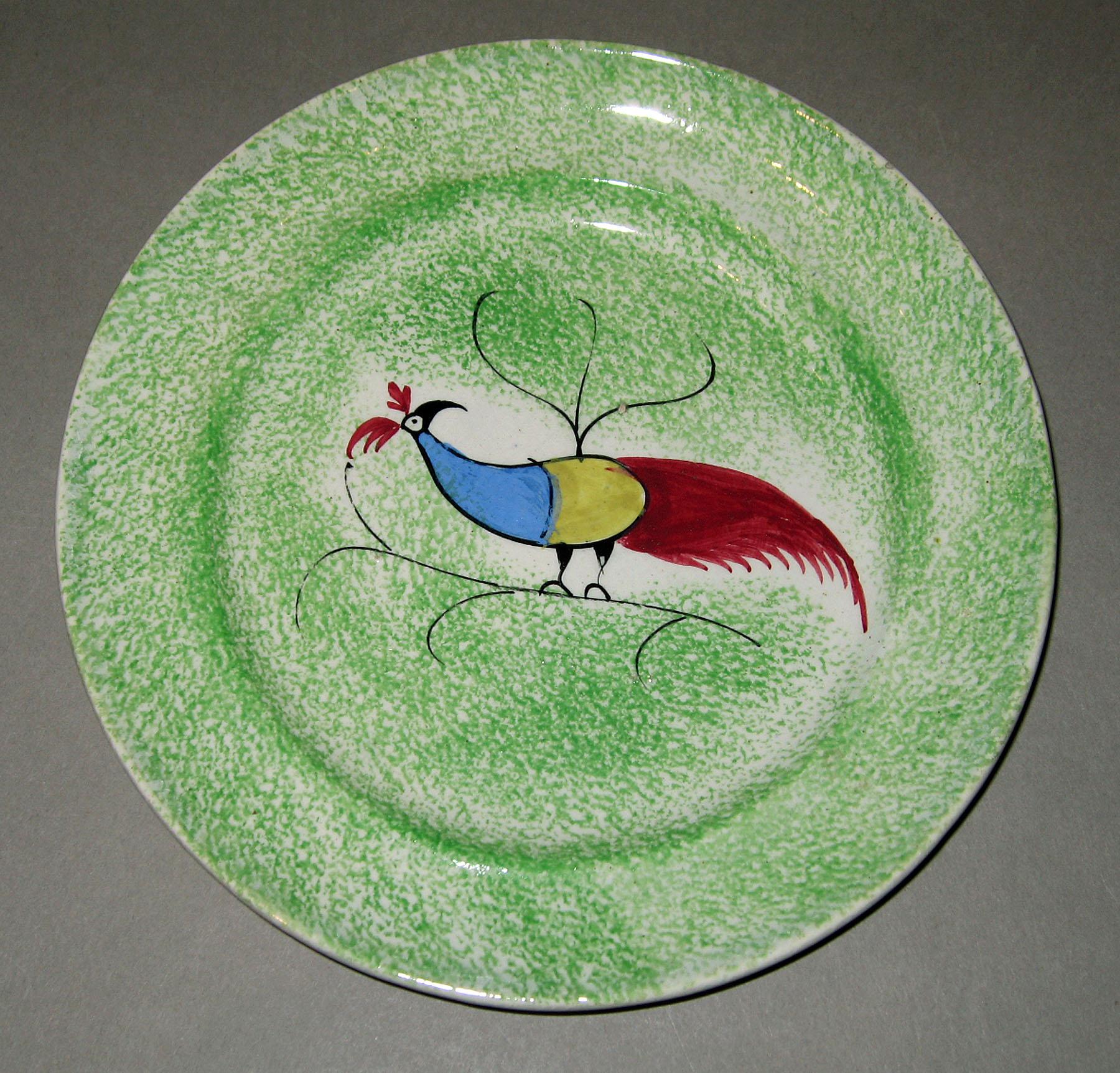 1964.1274.007 Spatterware plate