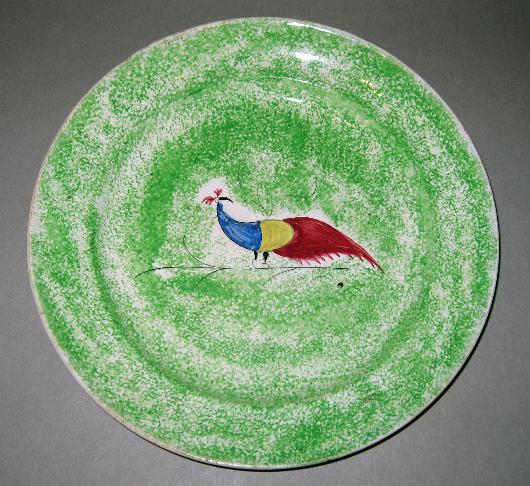 1966.1274.008 Spatterware plate