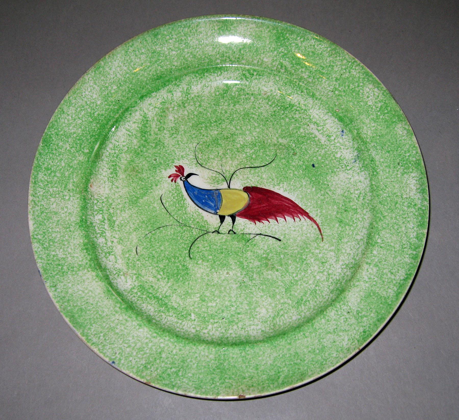 1966.1274.009 Spatterware plate