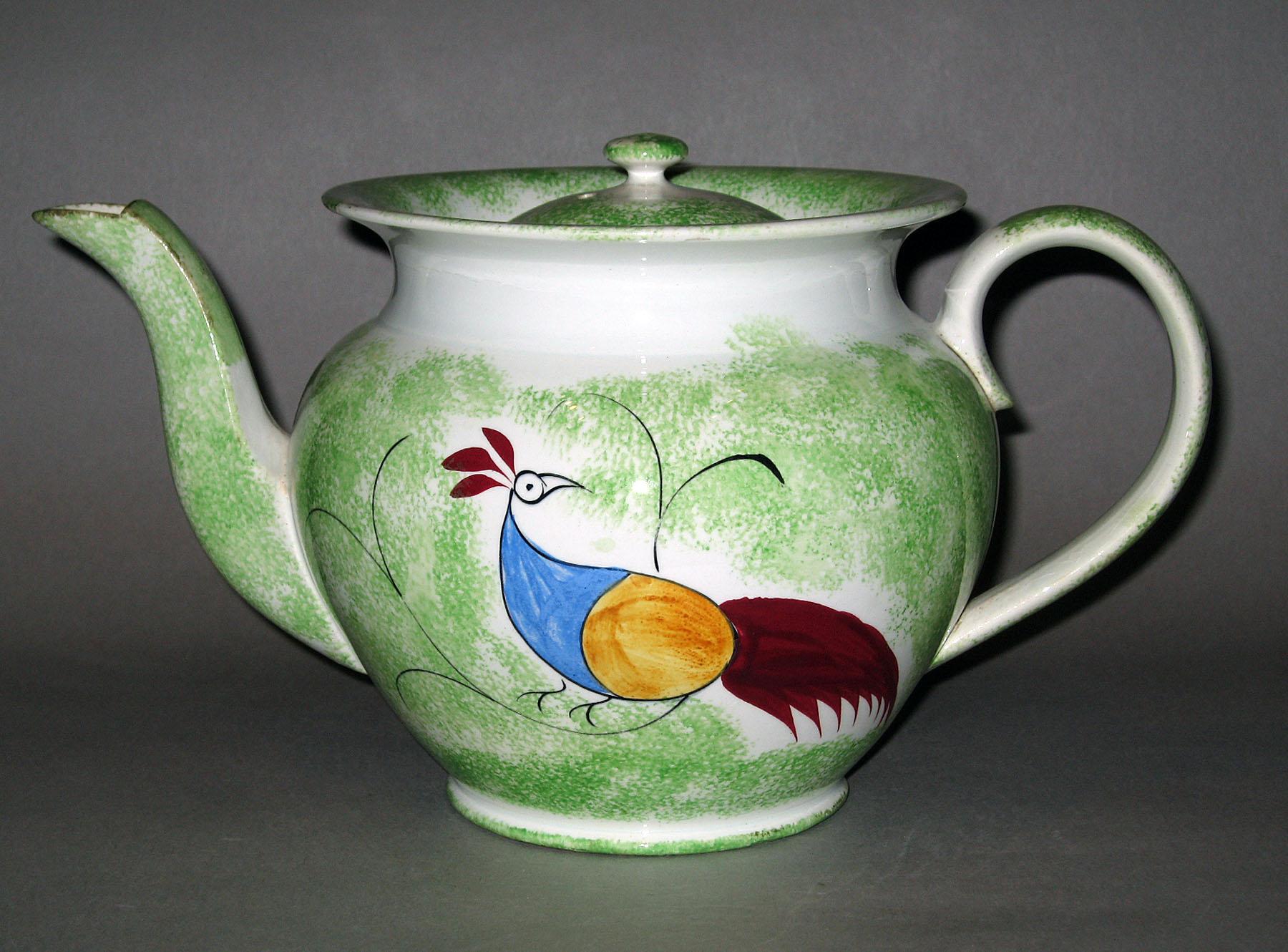 1966.1284 Spatterware teapot