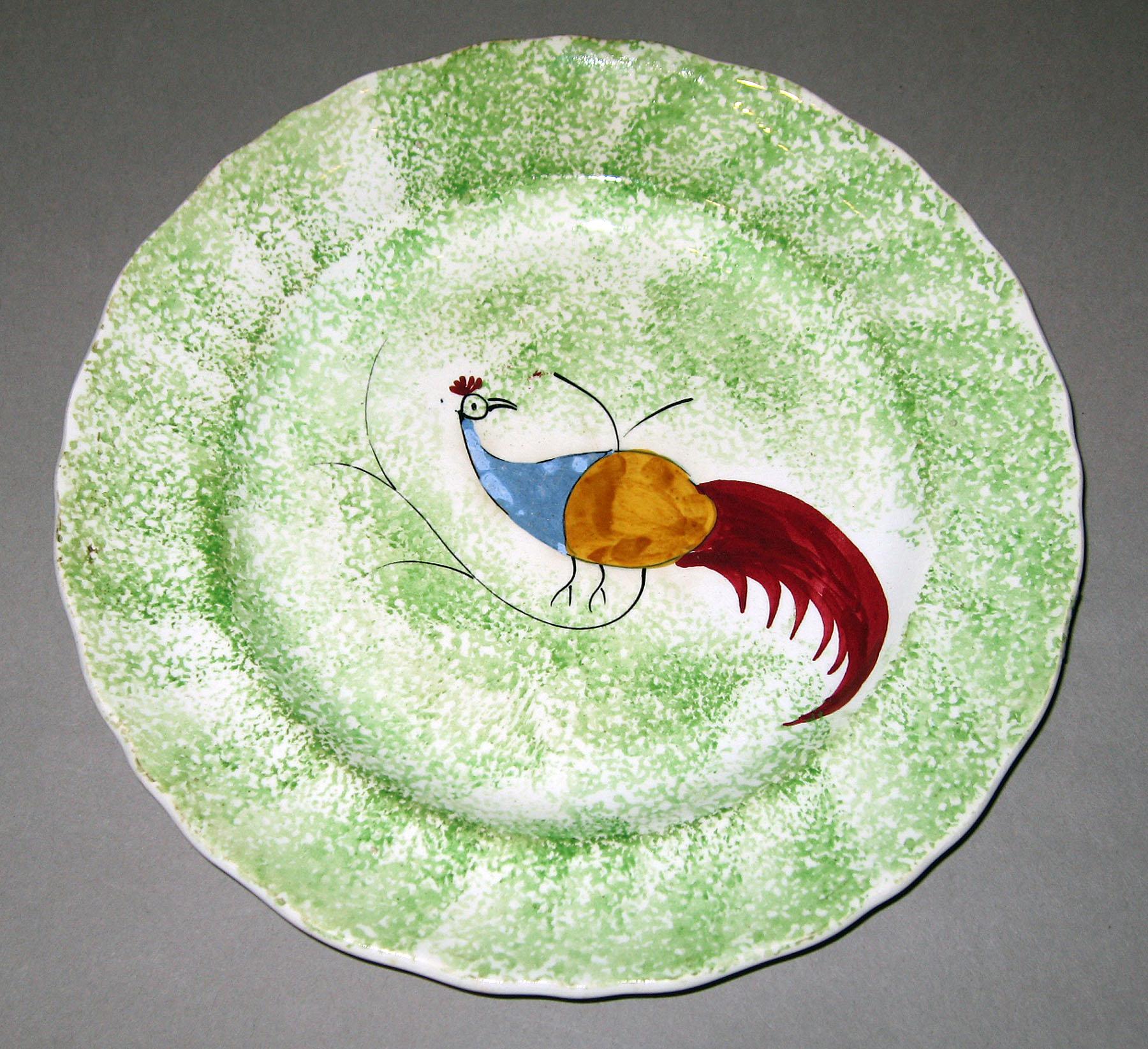 1966.1286 Spatterware plate