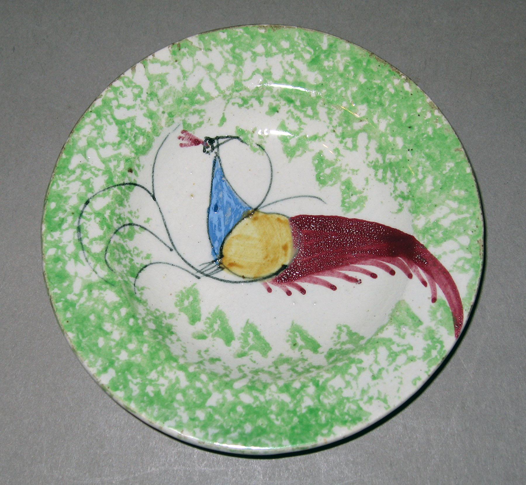 1966.1288 Spatterware plate
