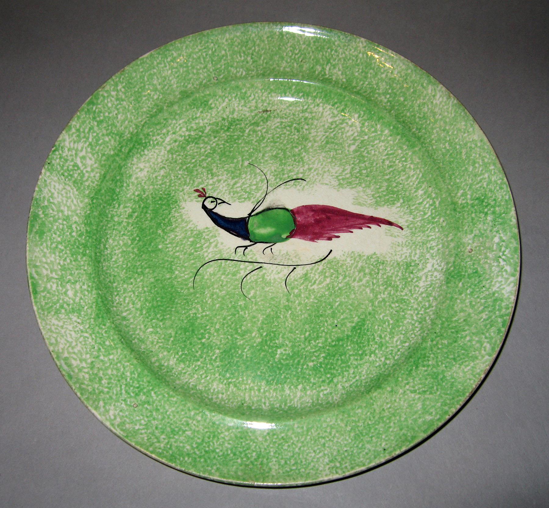 1966.1290.001 Spatterware  plate