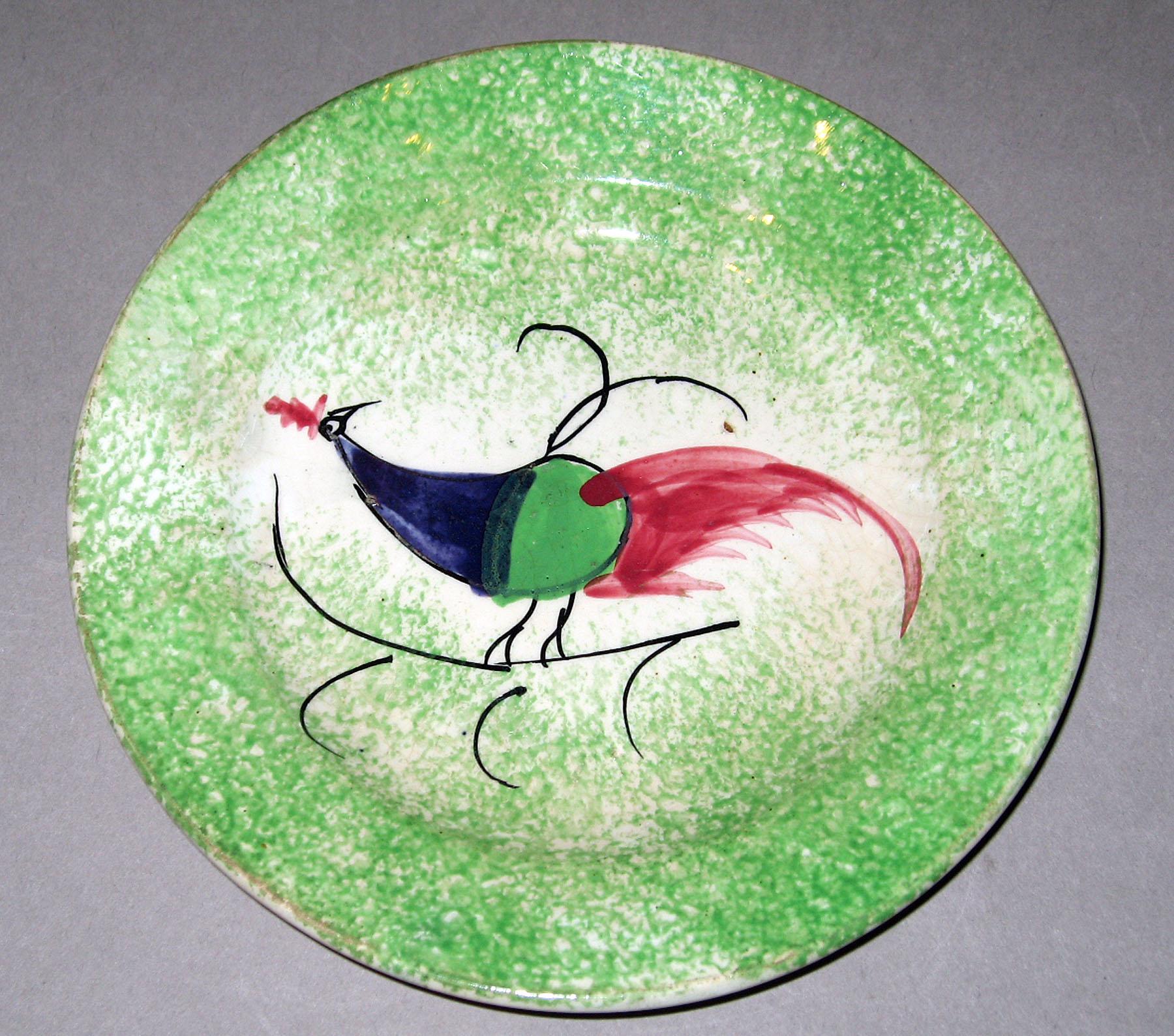 1966.1291.002 Spatterware plate