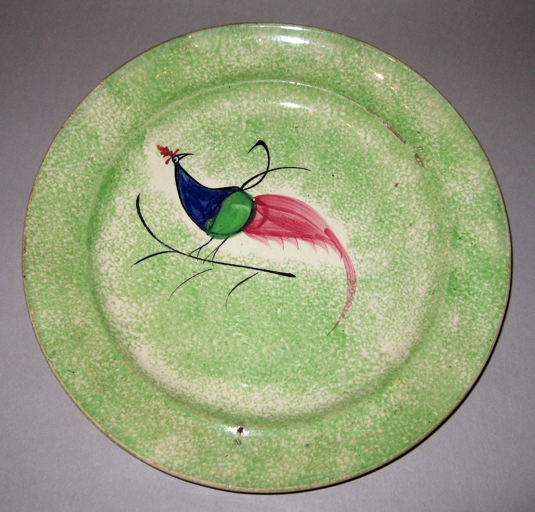 1966.1293 Spatterware plate
