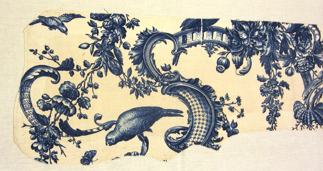 1966.1315.001 Textile, printed partial obverse view 2