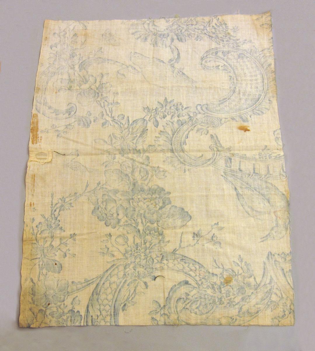 1966.1315.003 Textile, printed reverse