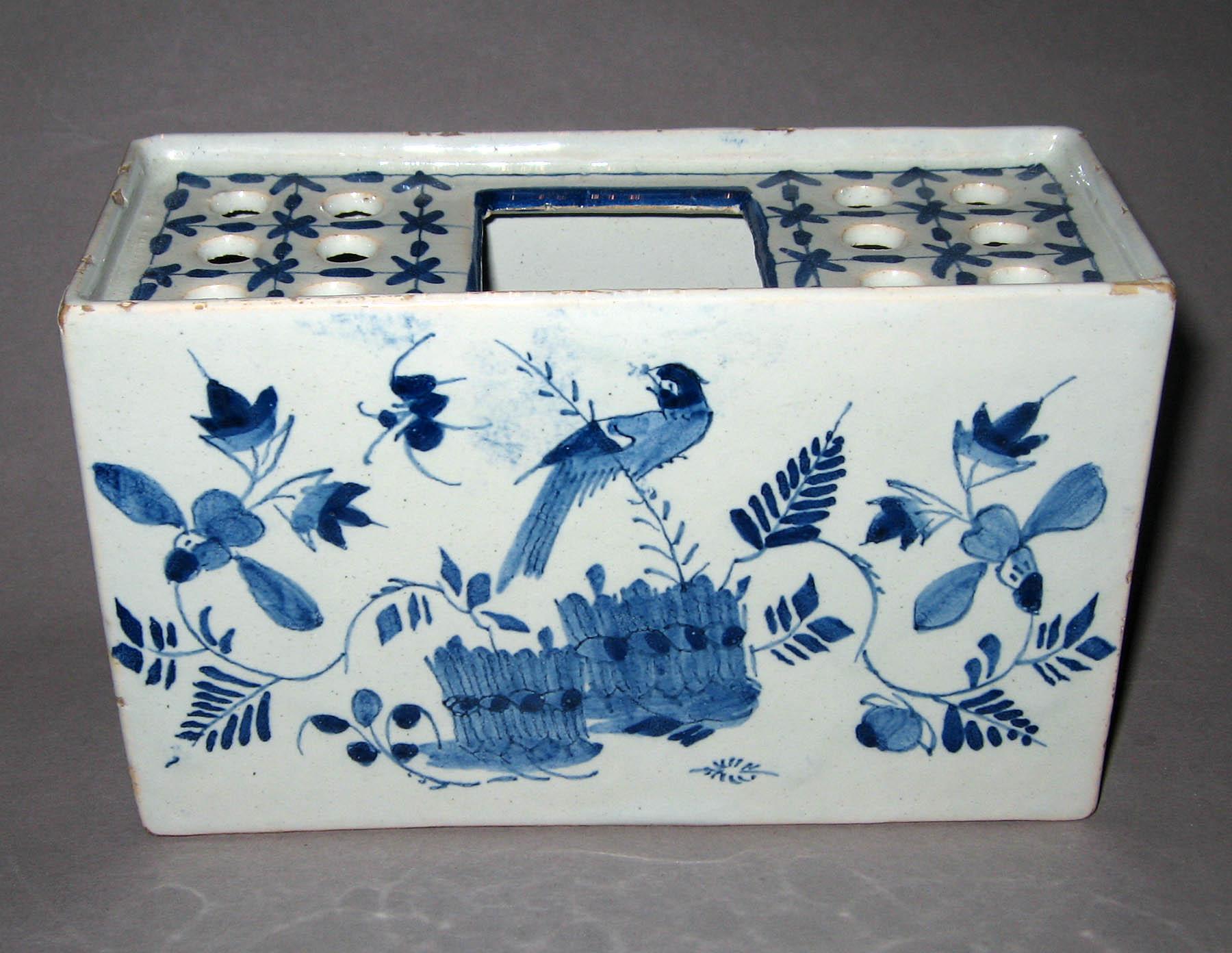 1966.1345 Earthenware flower brick