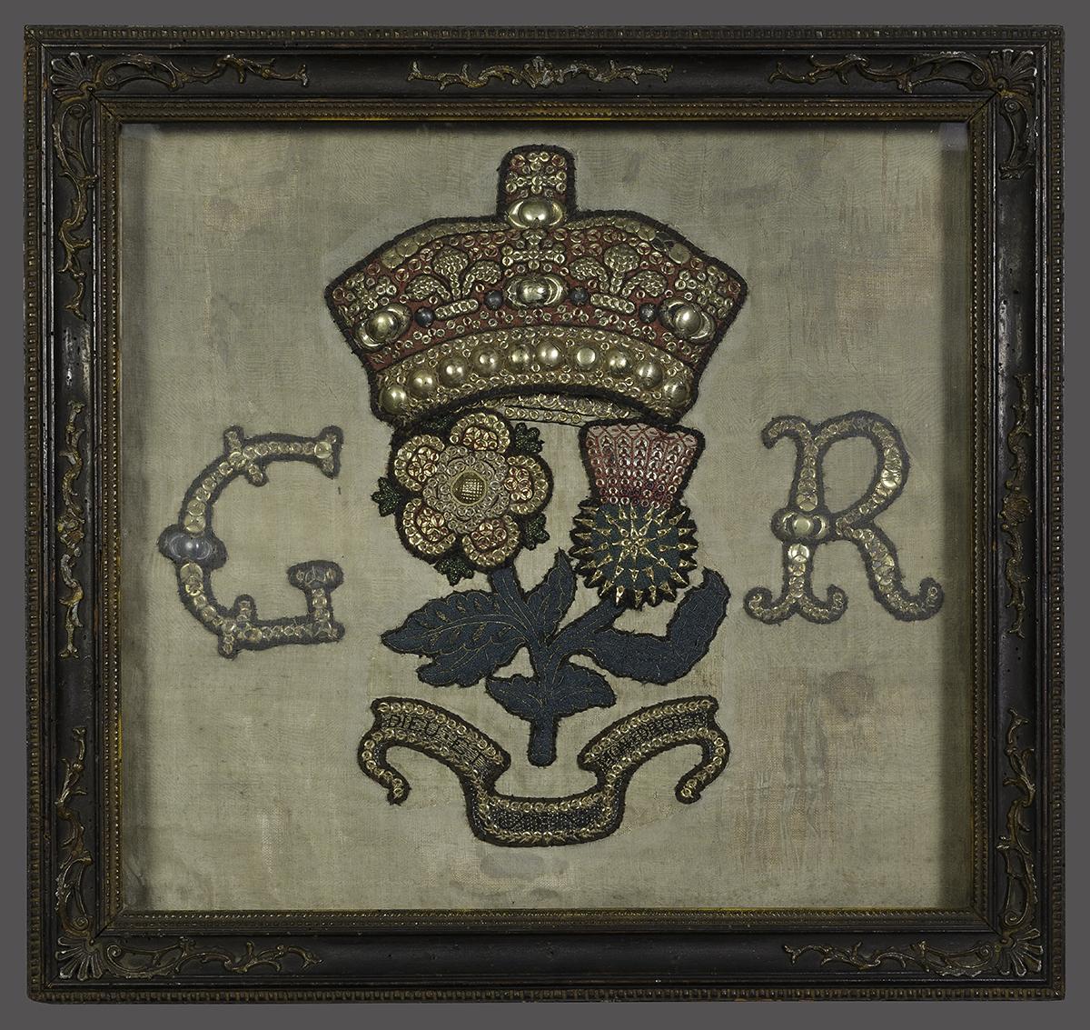 1966.1390 A, B Needlework Picture and Frame