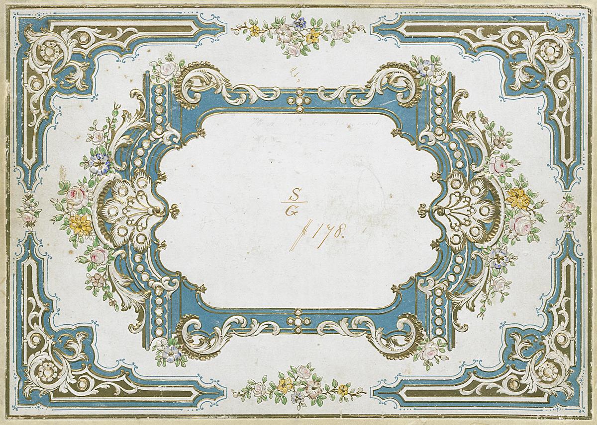 1966.1407 Sketch Book, Cover Detail