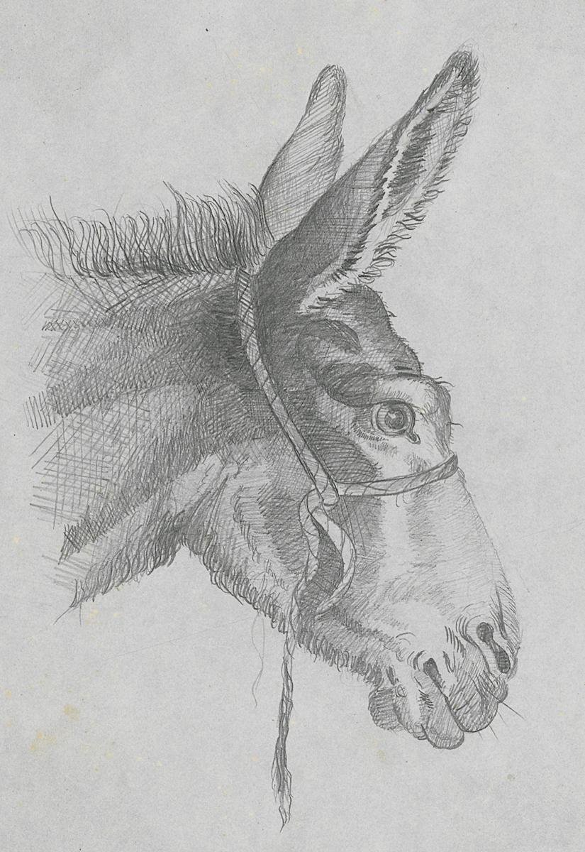 1966.1407 Sketch Book, Page 4 Detail