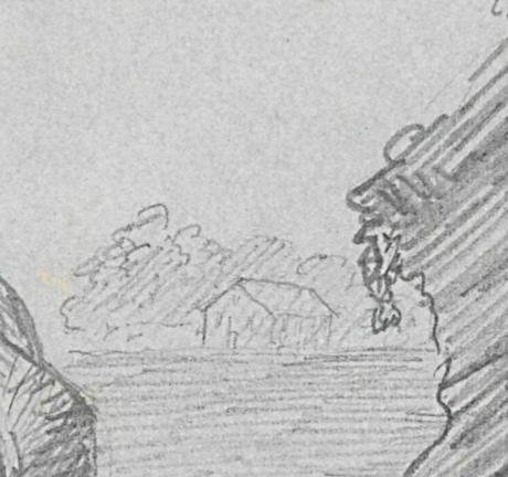 1966.1407 Sketch Book, Page 5 Detail 2