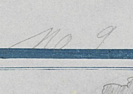 1966.1407 Sketch Book, Page 9 Detail 2