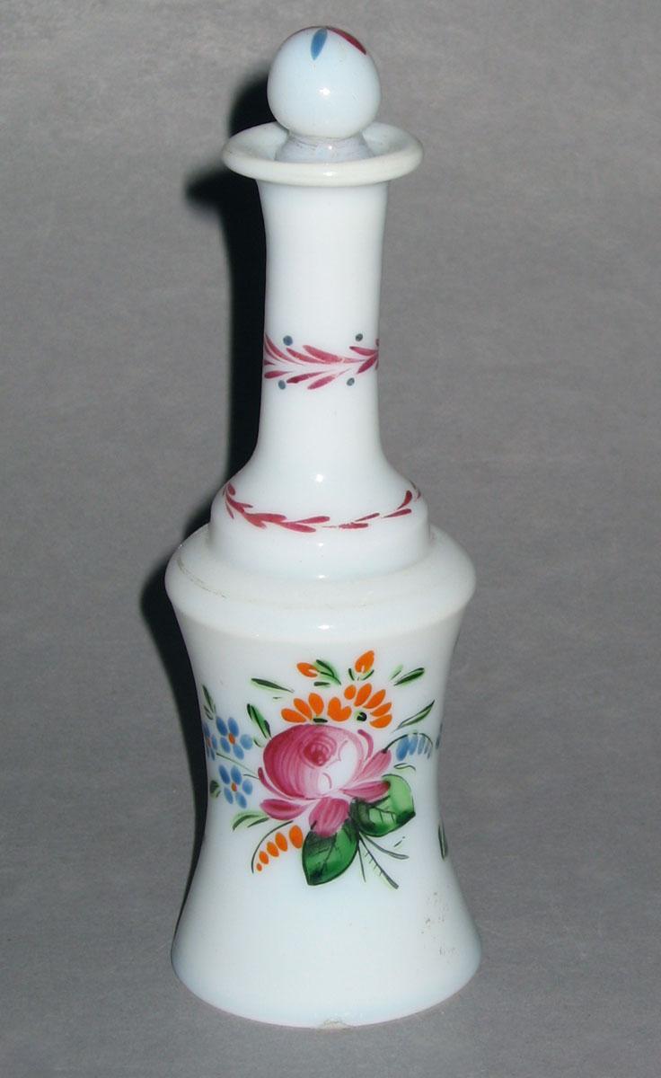 1966.1458 A, B White glass scent bottle