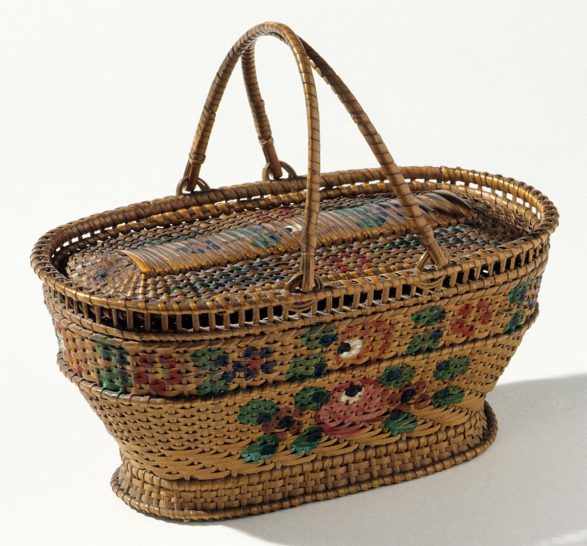 1966.1476 A, B Basket and Cover