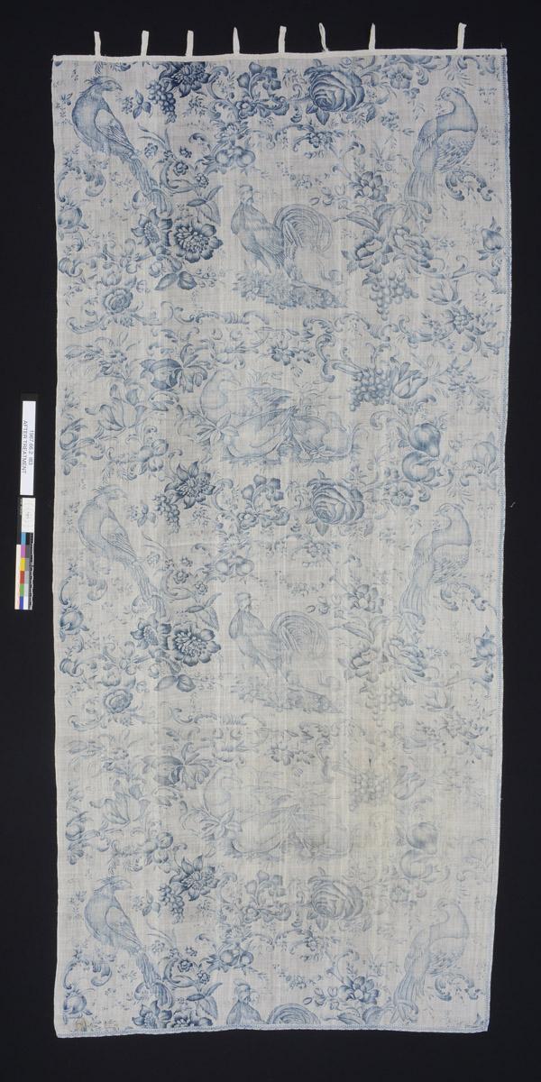 1967.0066.002 Window hanging, reverse, after conservation treatment