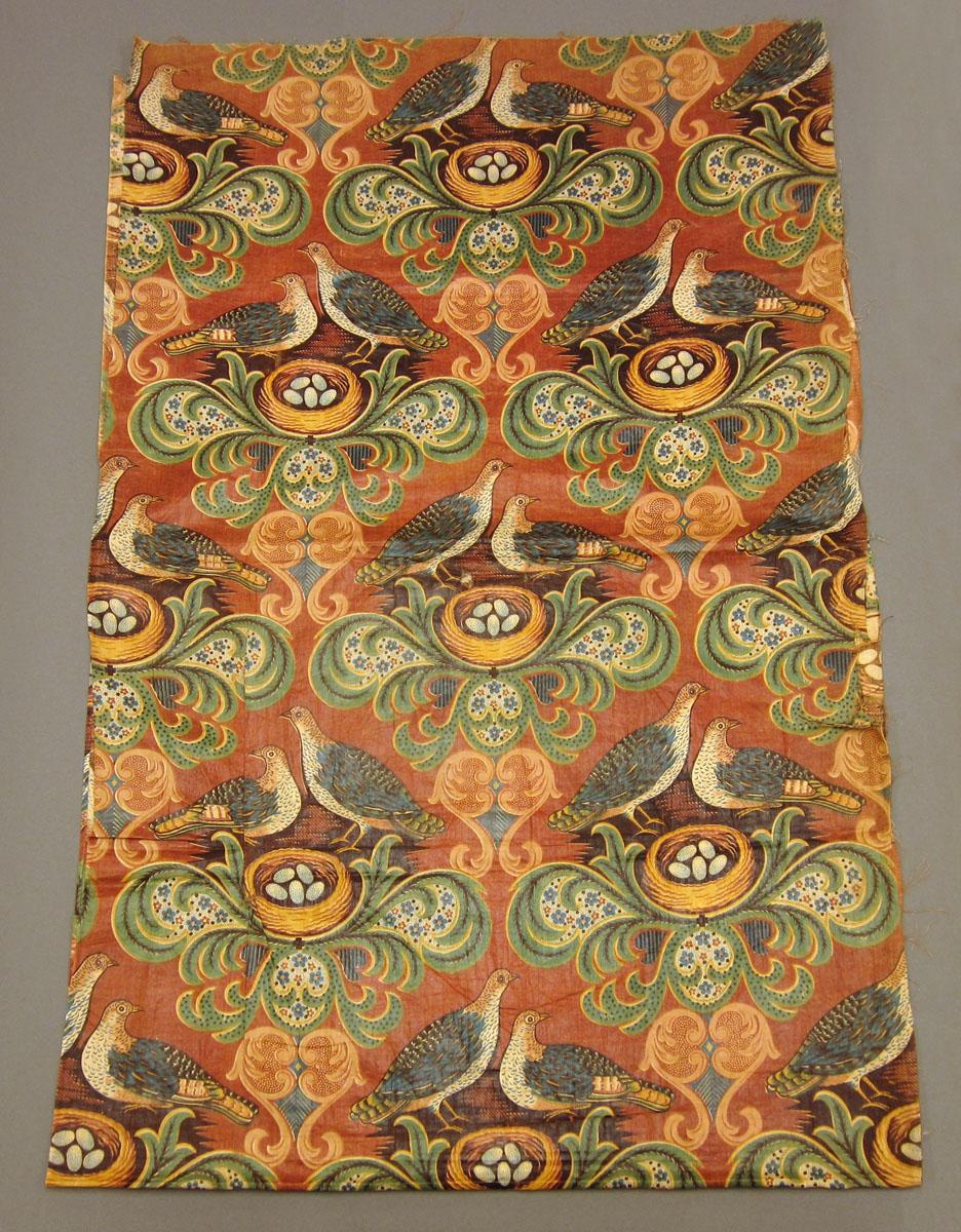 1967.0086 Textile, printed partial obverse