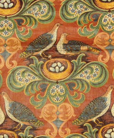1967.0086 Textile, printed partial design repeat
