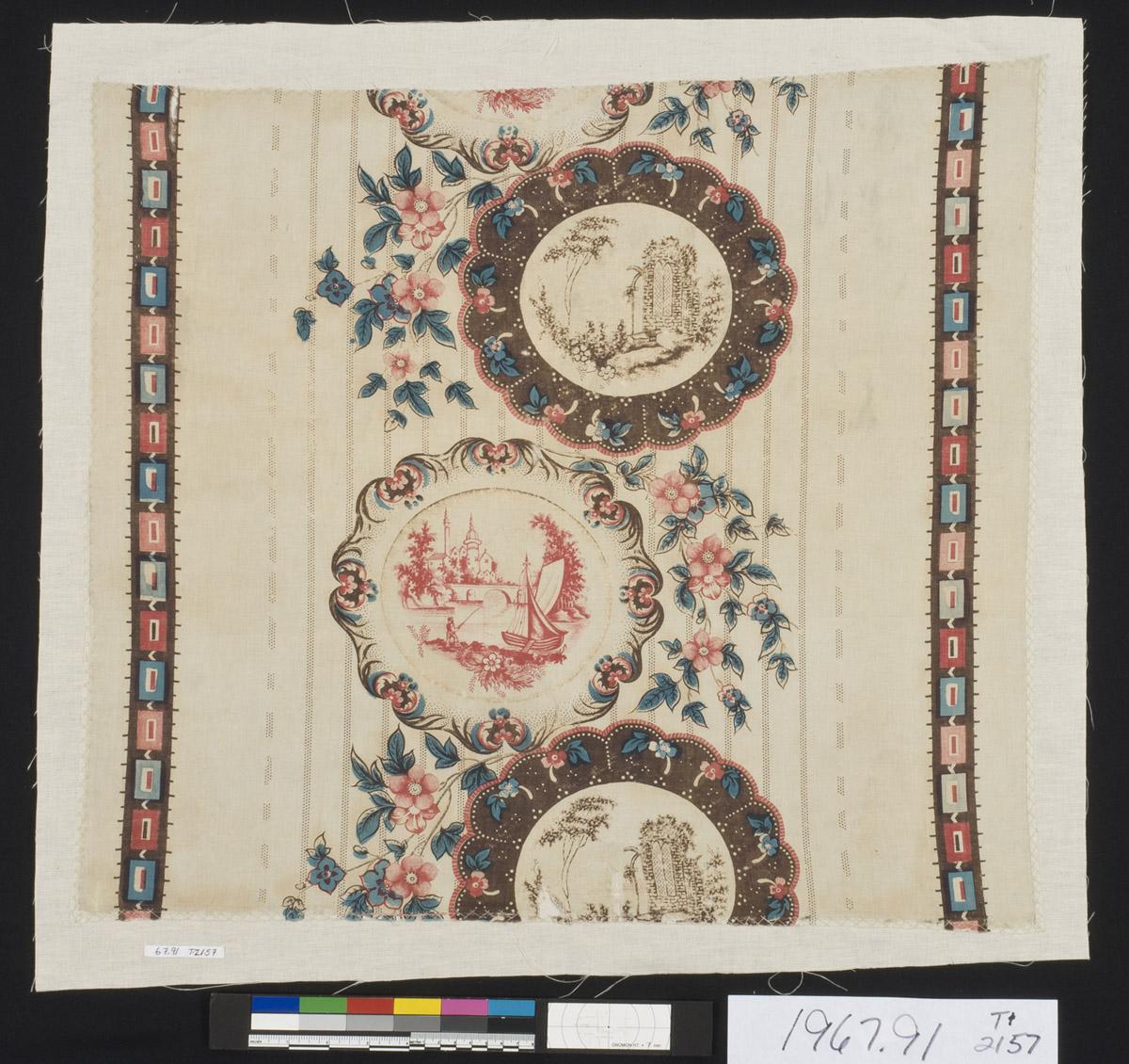 1967.0091 Textile, printed, view 1