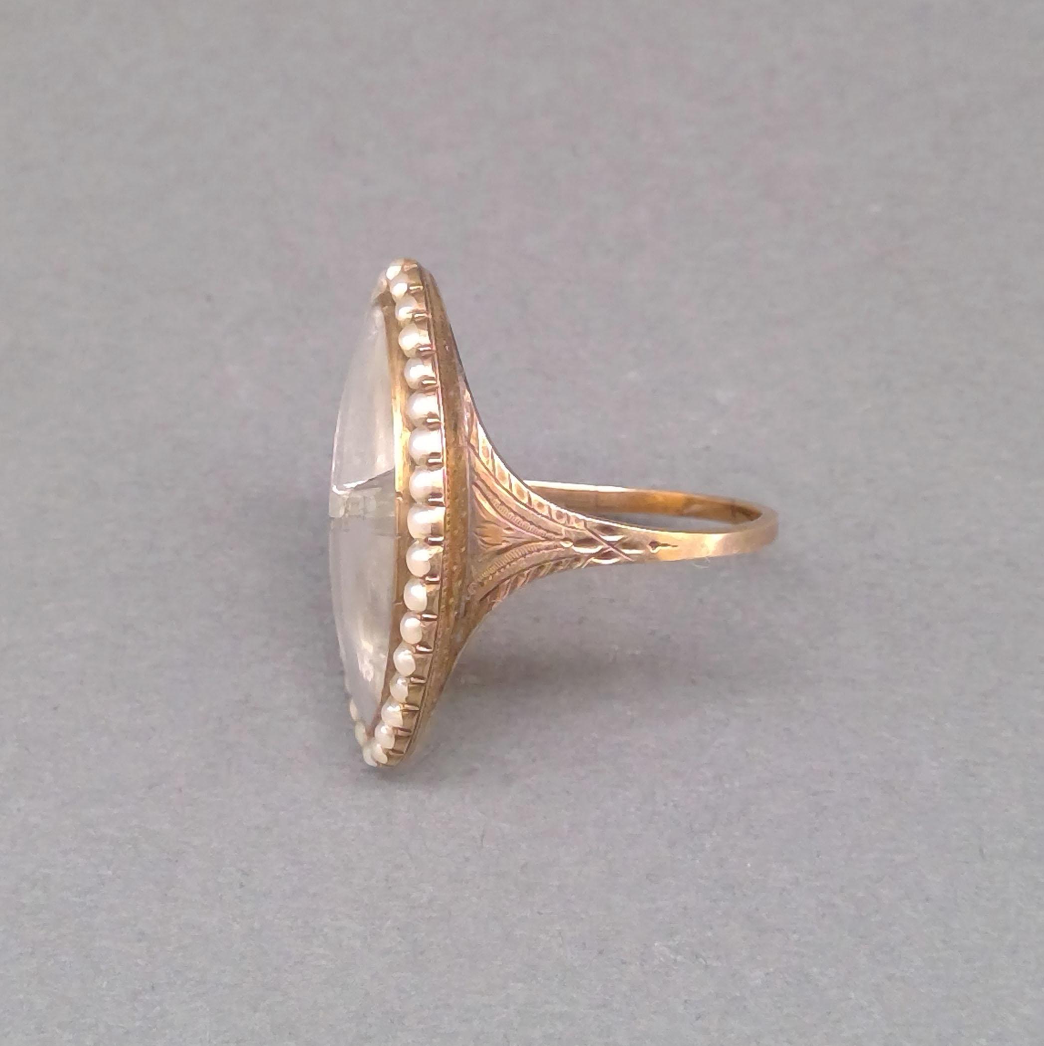 1967.0096 Ring (finger), Mourning ring, view 2
