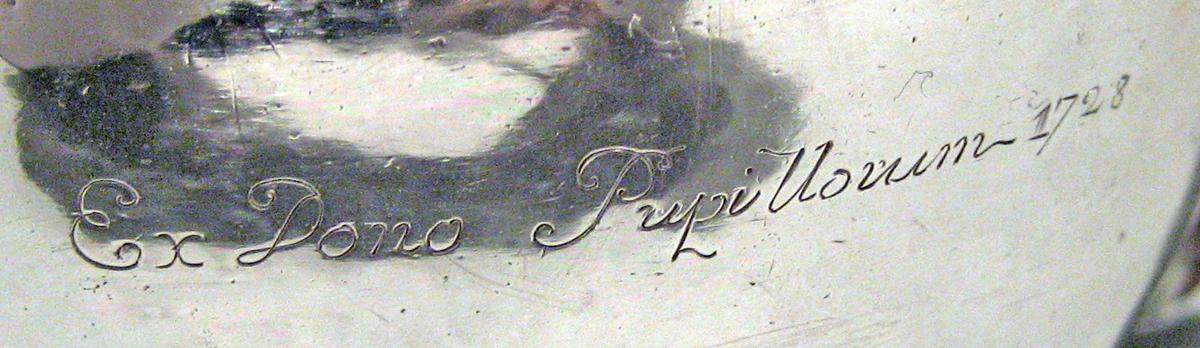 2016.0003 A, B Silver Teapot engraving