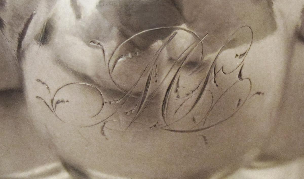 1967.0103.005 Cream pot, engraving
