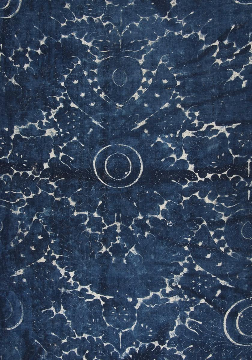 1967.0106.001 Textile, printed, reverse, detail 4