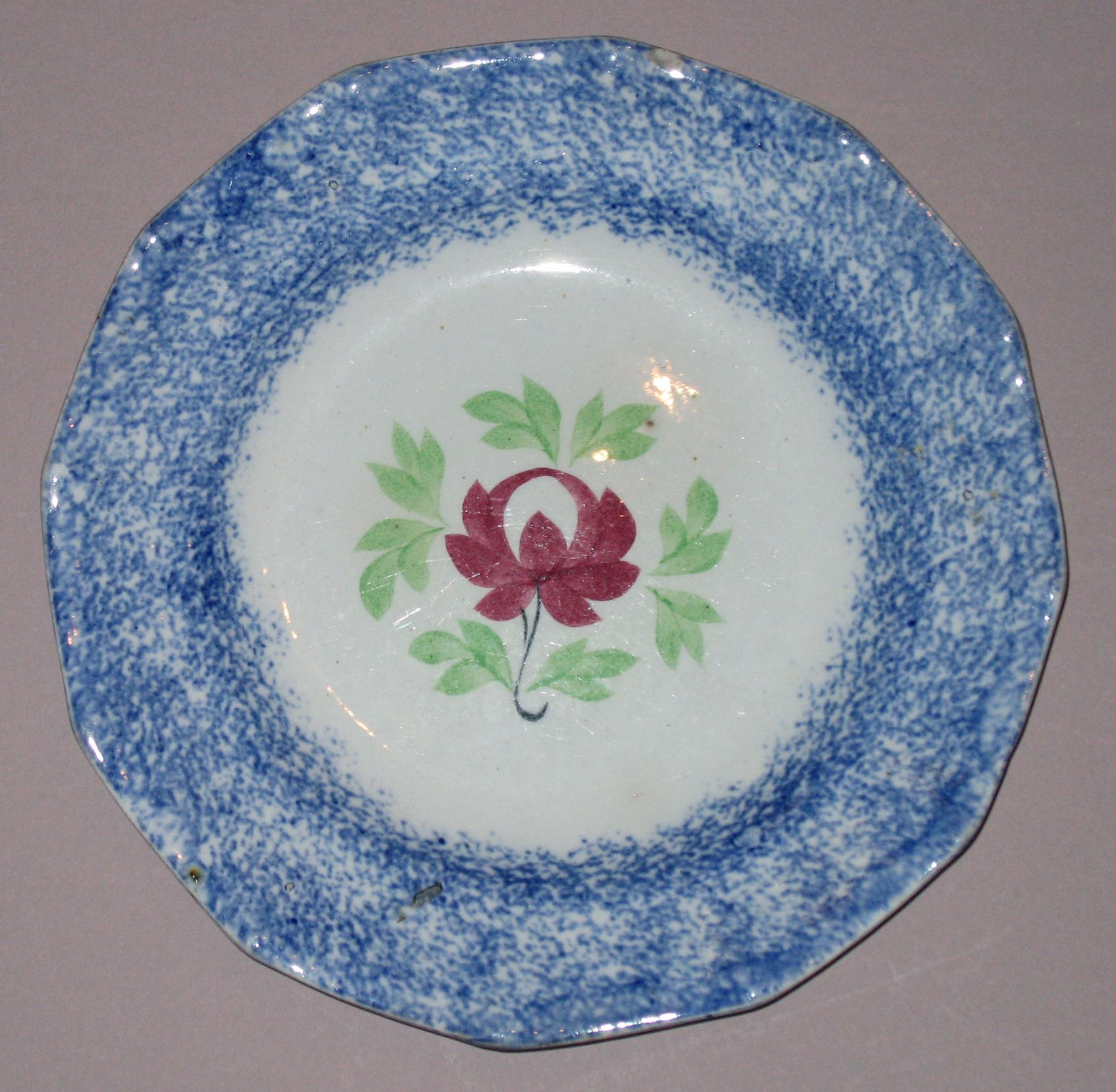 1967.0137 Spatterware plate