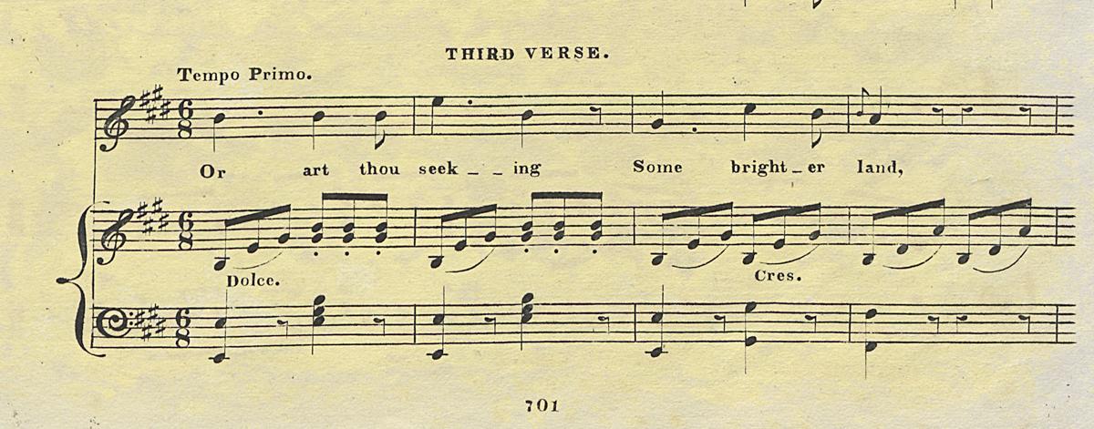 1967.0141 Sheet Music Page 3, Detail 2