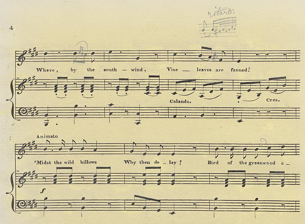 1967.0141 Sheet Music Page 4, Detail