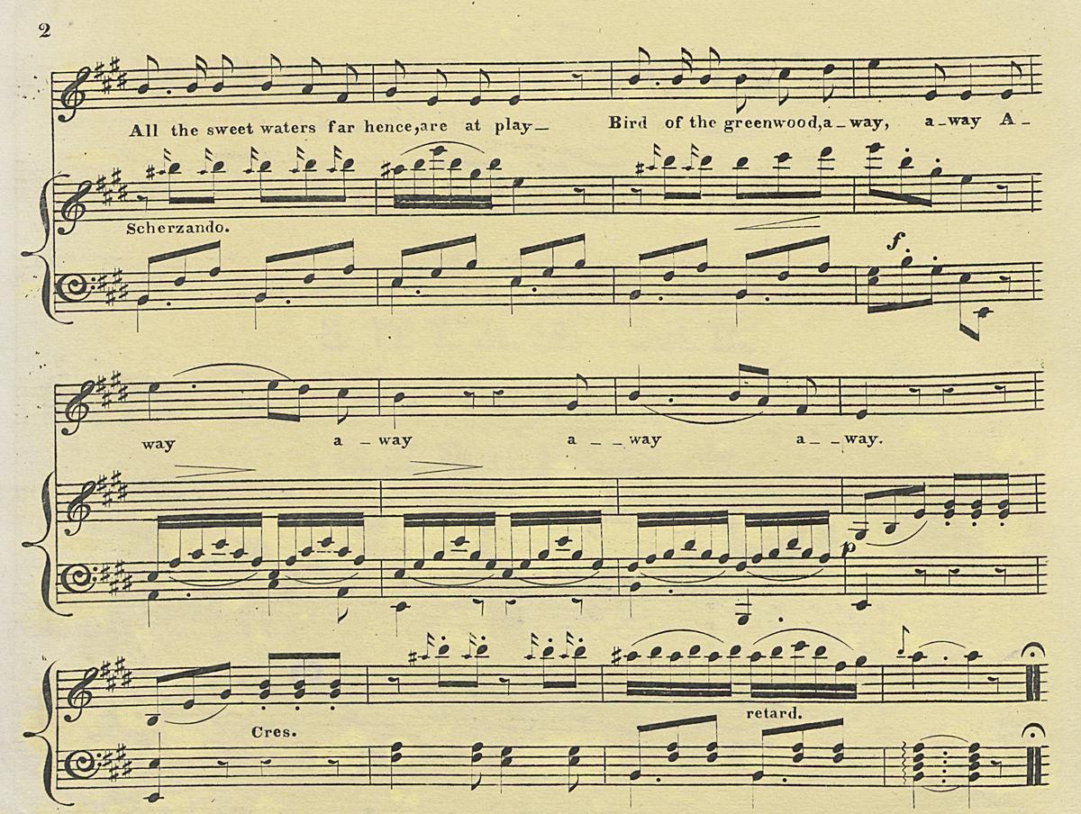 1967.0141 Sheet Music Page 2, Detail