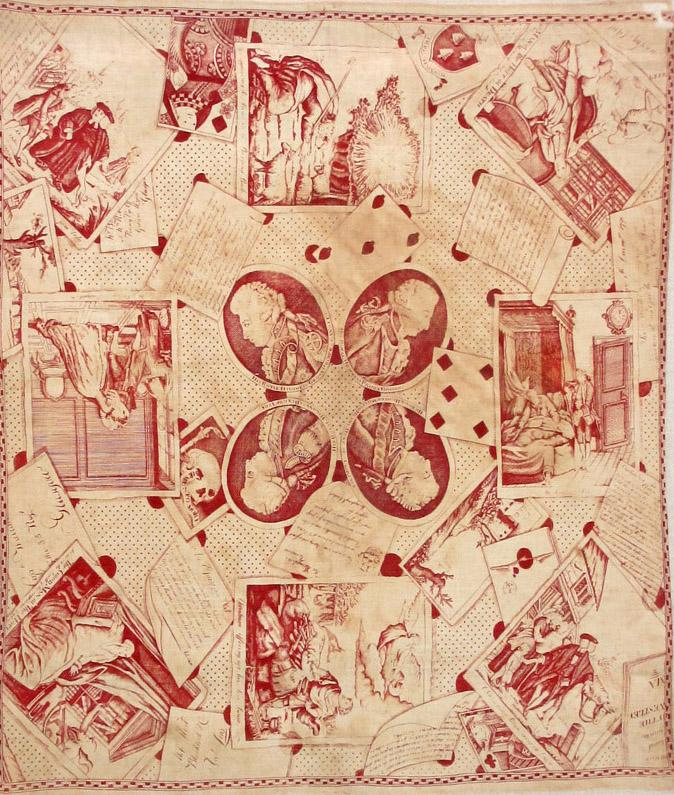 1967.0142 textile, printed repeat