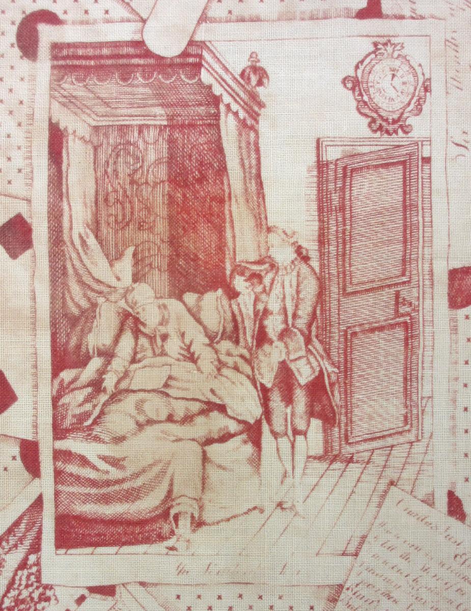 1967.0142 textile, printed detail 2