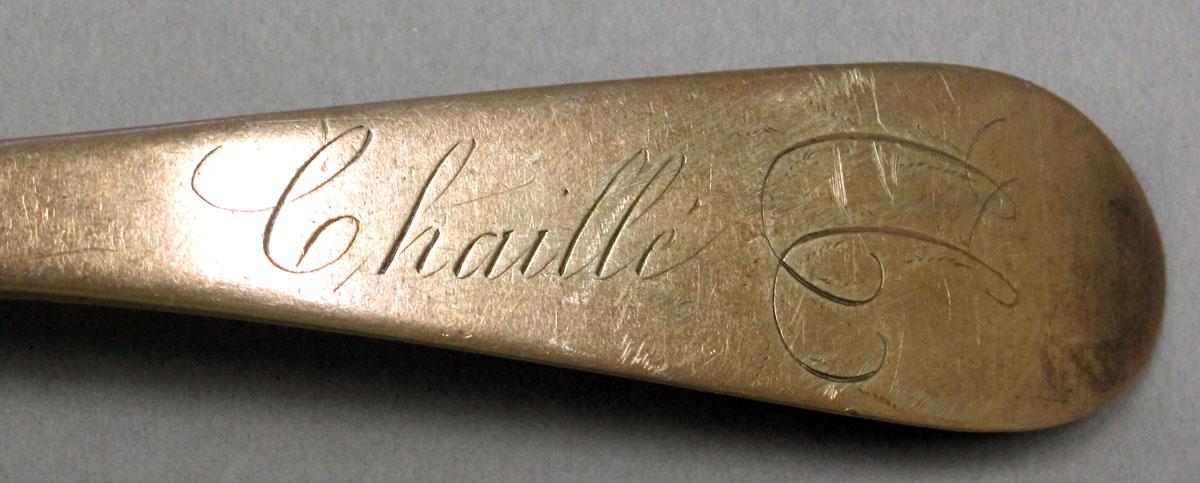 1967.0149.001 Silver Spoon engraving