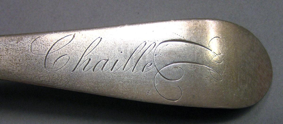 1967.0149.002 Silver Spoon engraving