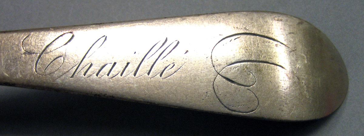 1967.0149.003 Silver Spoon engraving