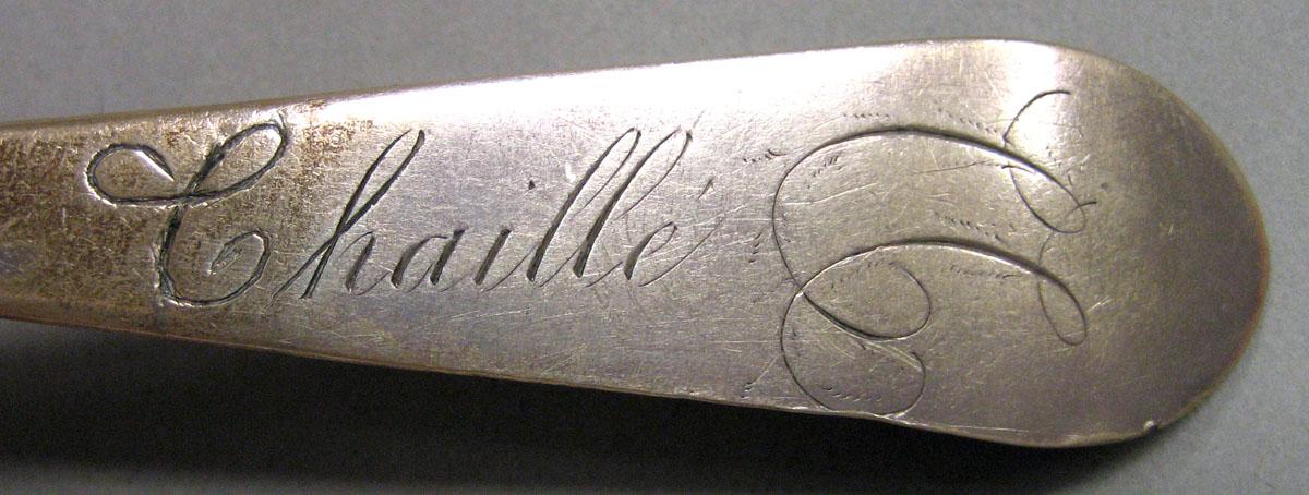 1967.0149.004 Silver Spoon engraving