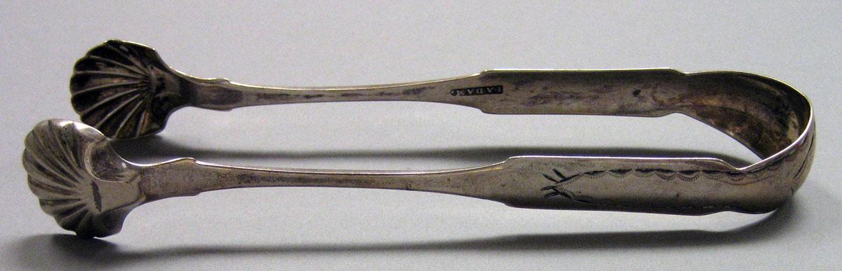 1967.0169 Silver Tongs view 2