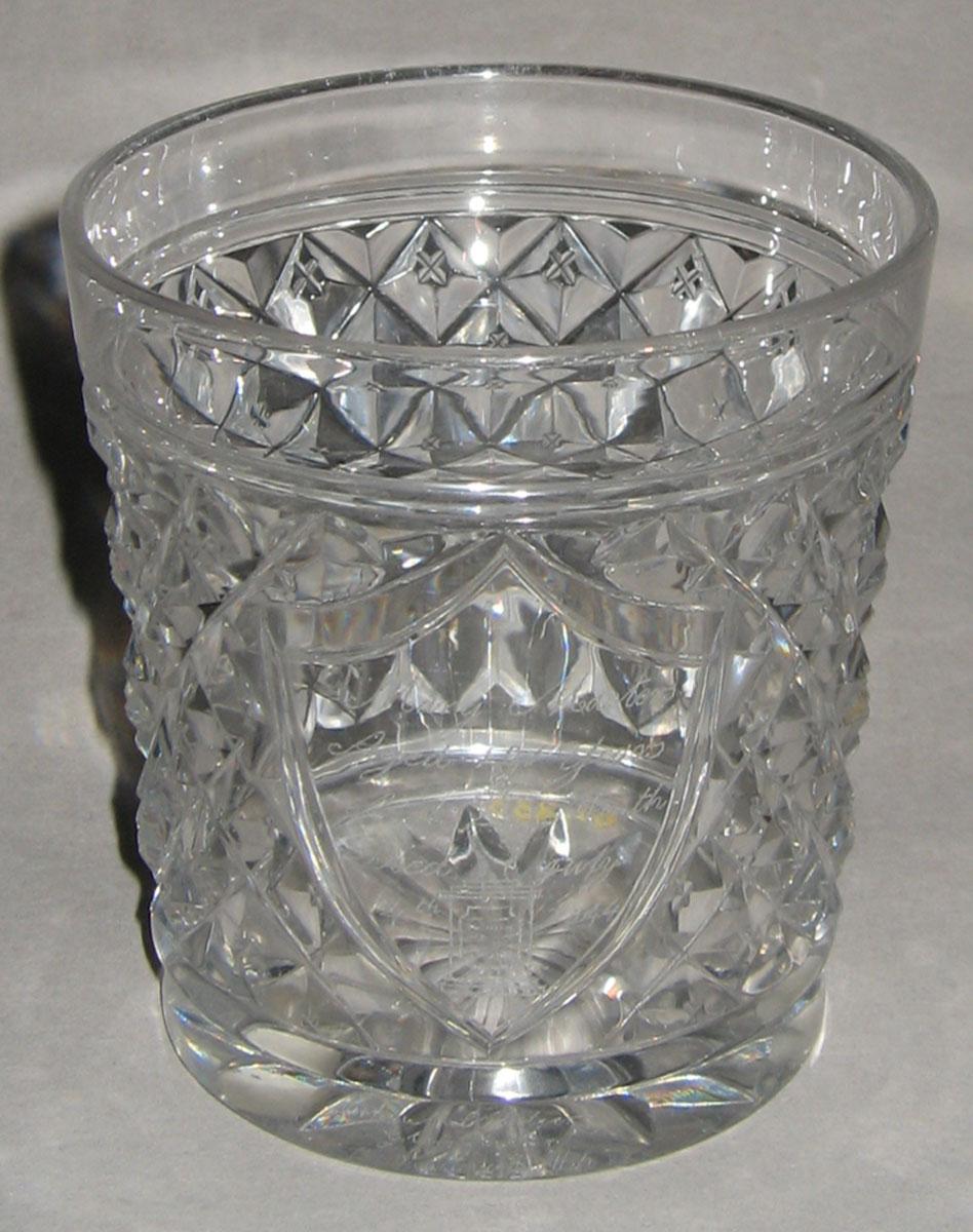 1967.0233 Lead glass tumbler