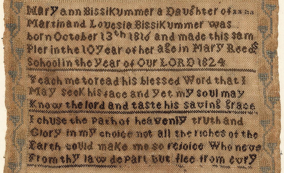1967.0271 Sampler, Detail 2