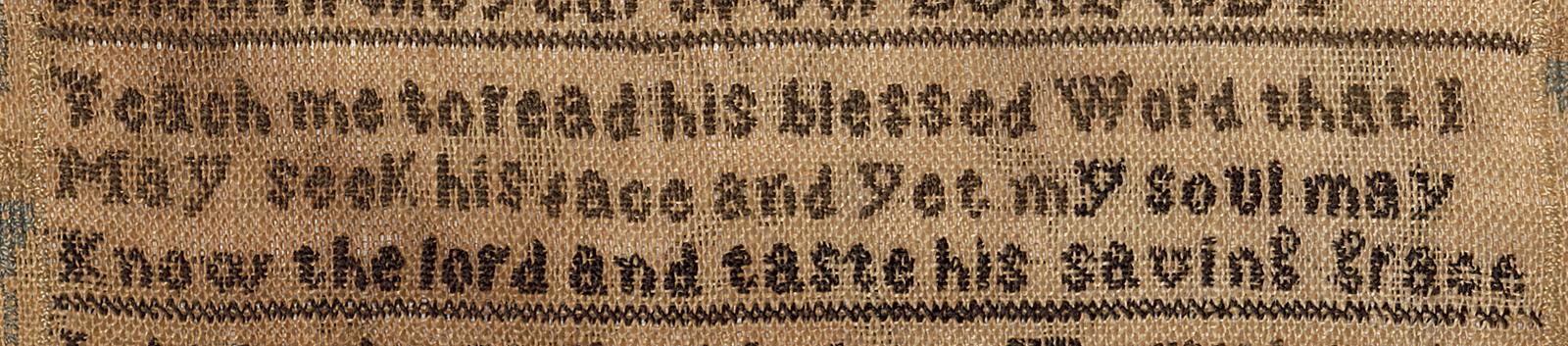 1967.0271 Sampler, Detail 5