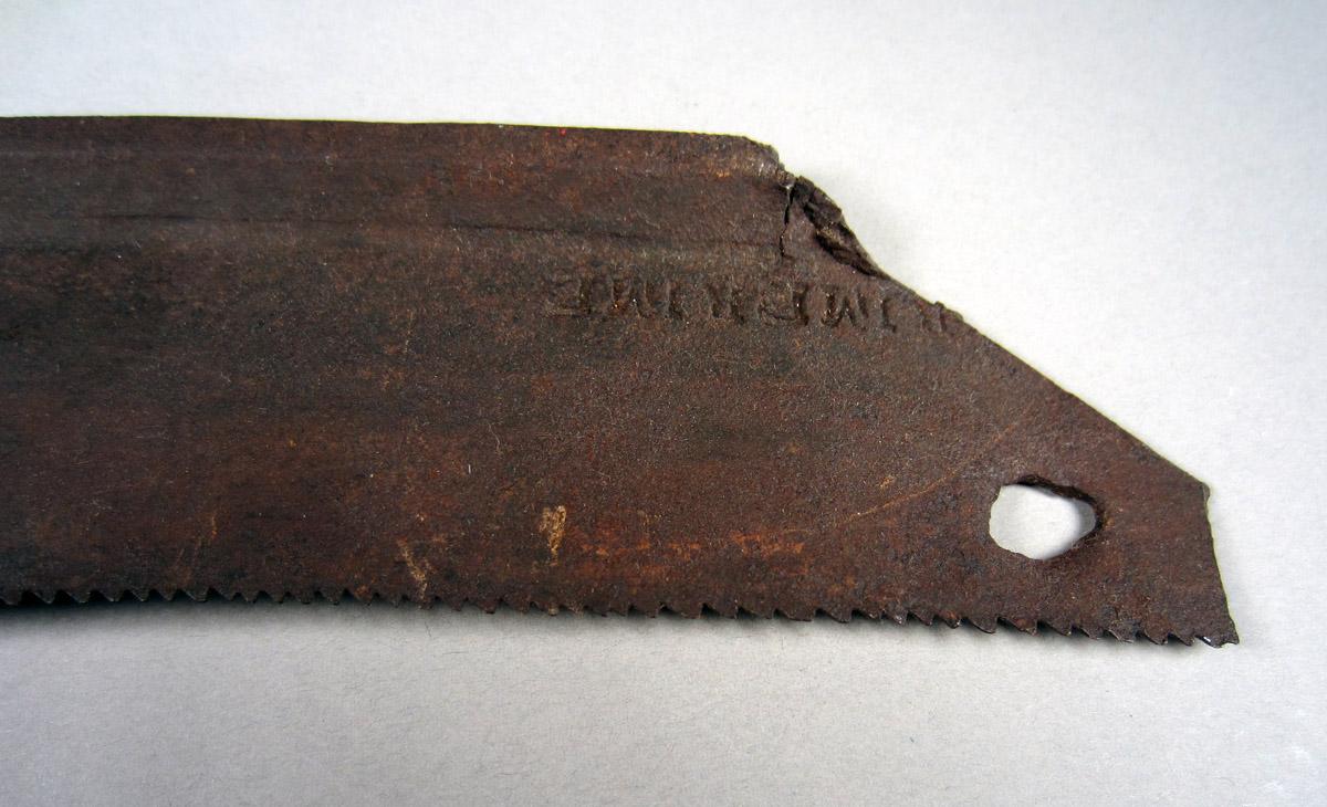 1957.0026.214 Hand saw, Mark