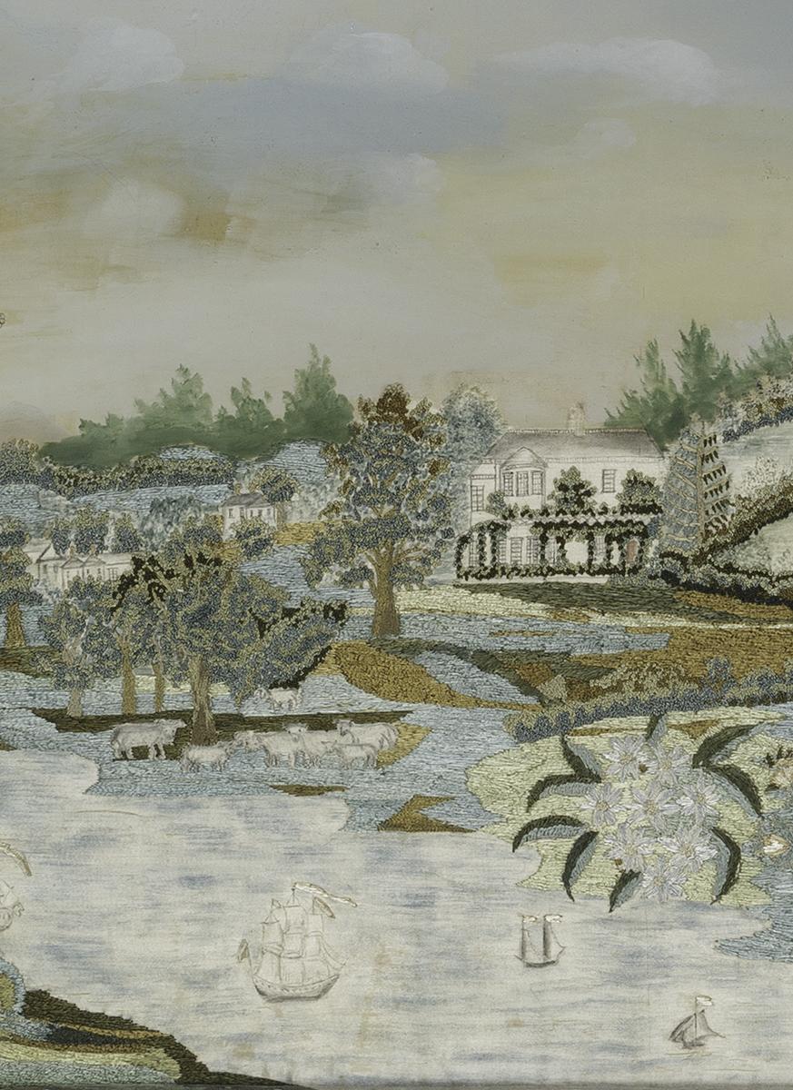 1967.0528 A Needlework Picture, Detail 2