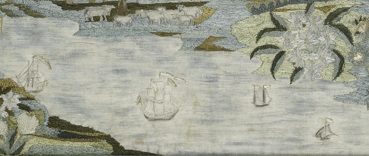 1967.0528 A Needlework Picture, Detail 6