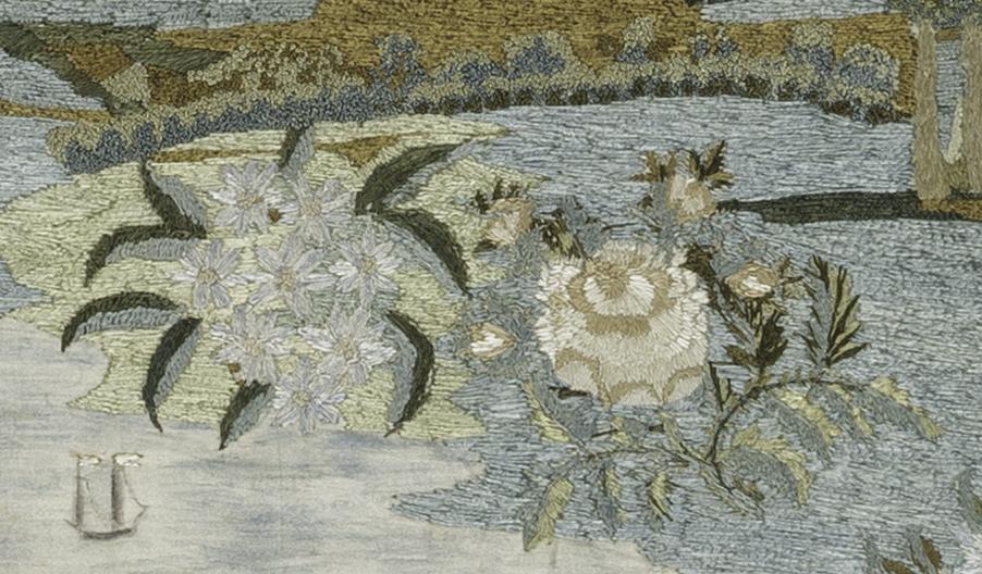 1967.0528 A Needlework Picture, Detail 7