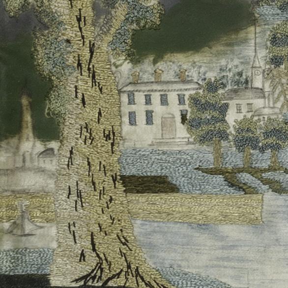 1967.0528 A Needlework Picture, Detail 8