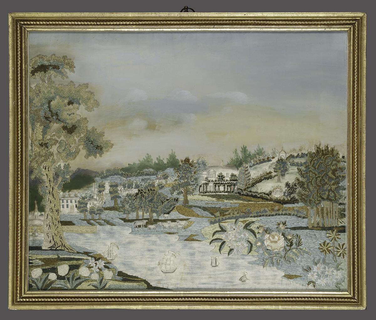 1967.0528 A-C Needlework Picture and Frame