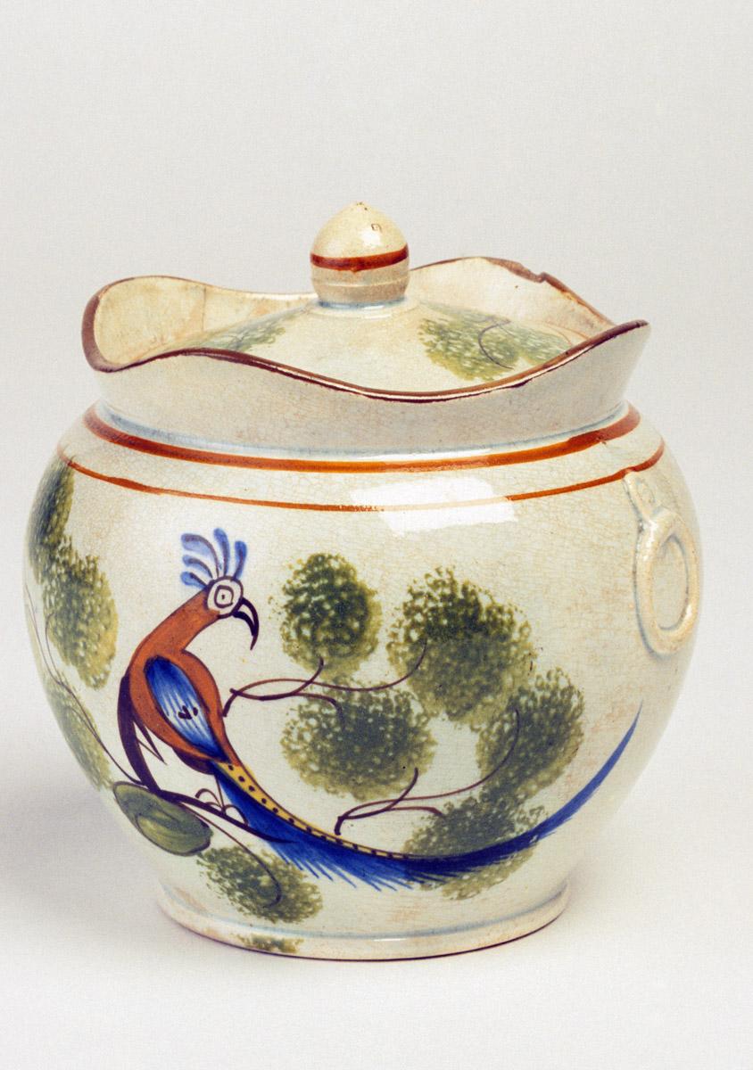1967.0532 Pearlware sugar bowl