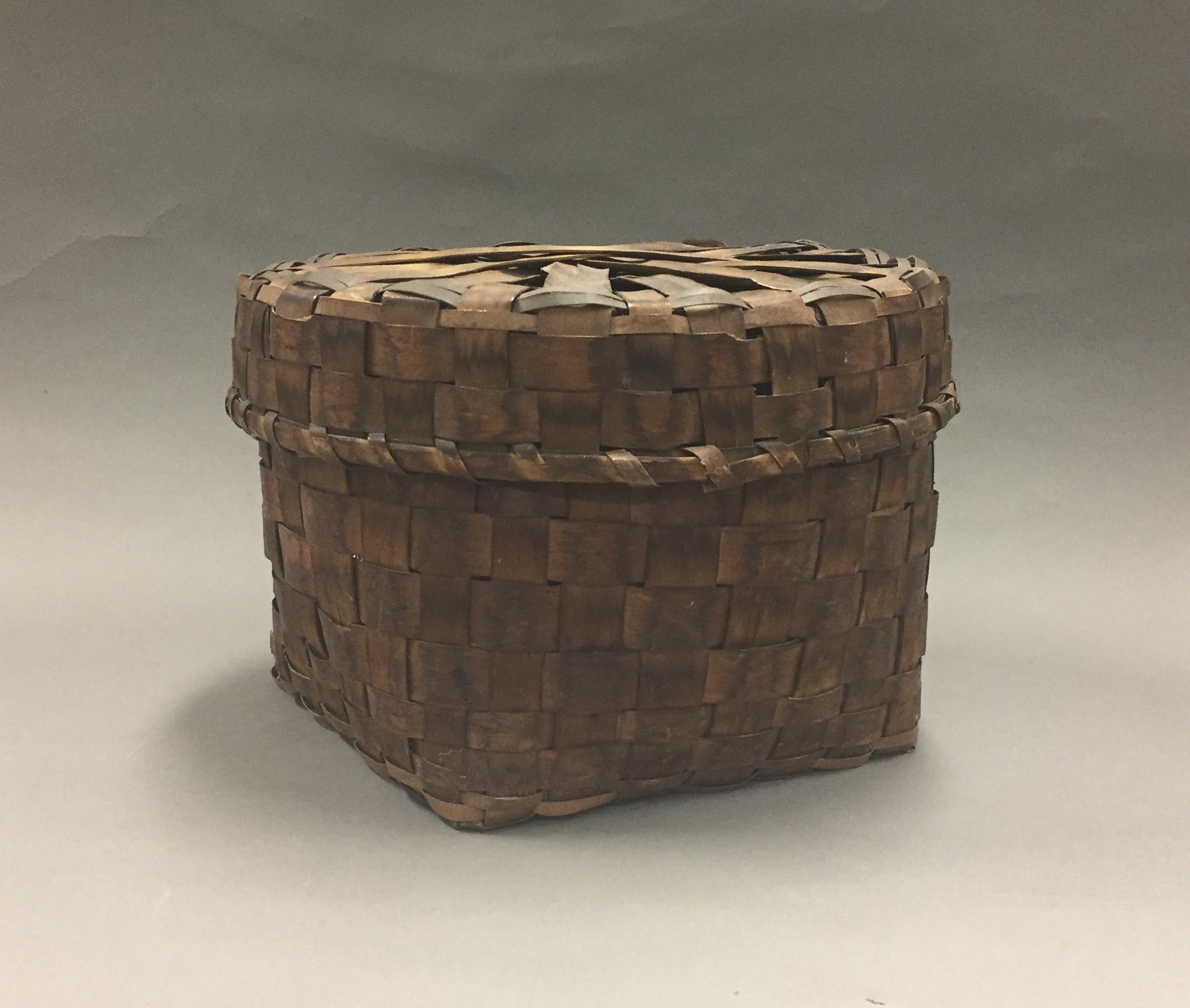 1967.0556 Basket and cover, view 1