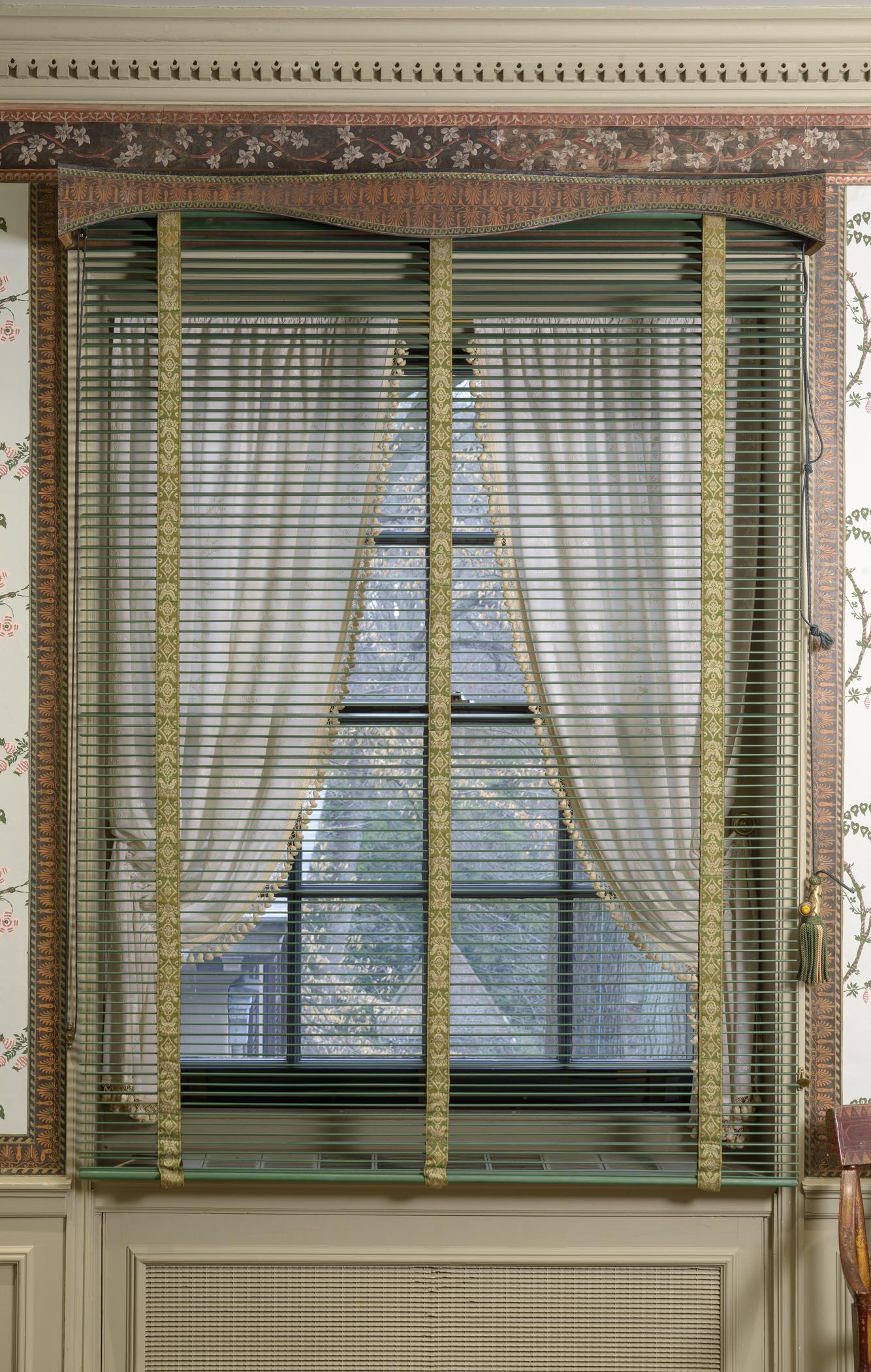 1967.0557.001 Venetian blinds, 1980.0508.002 A, B Window hangings, view 2